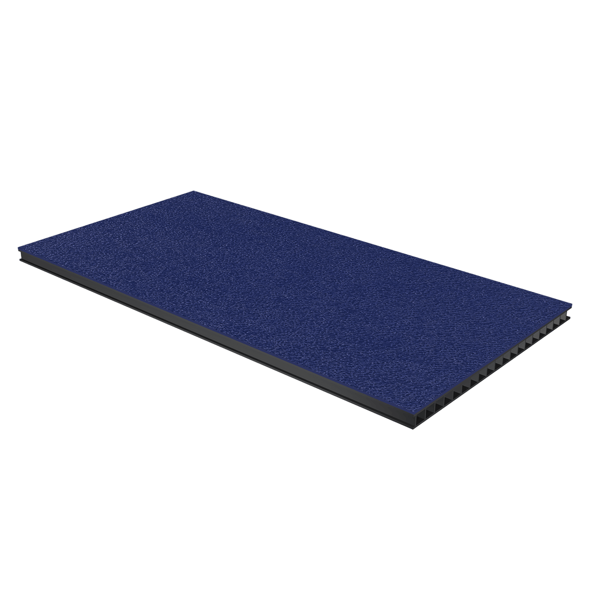 1/4in Corrugated Laminate - Dark Blue