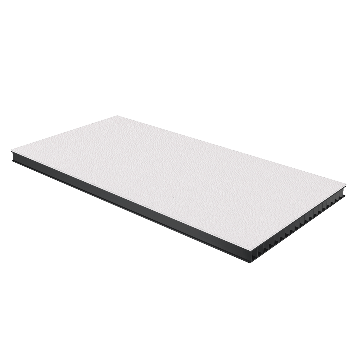 3/8in Corrugated Laminate - White