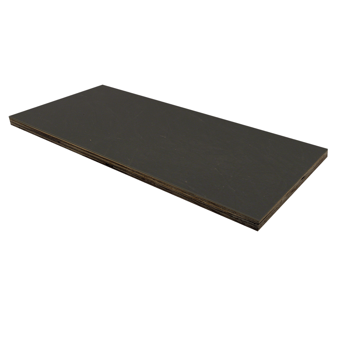 Gray fibreglass 3/8-inch skined plywood laminated panel suitable for minimalist furniture and shopfitting.