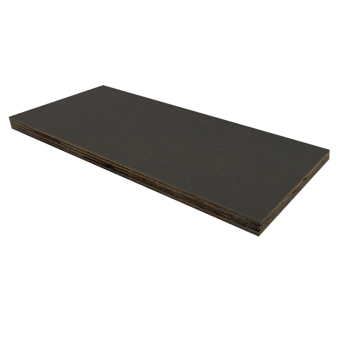 Gray fibreglass skined 1/2-inch plywood laminated panel with a textured finish, ideal for bespoke furniture projects and industrial joinery.