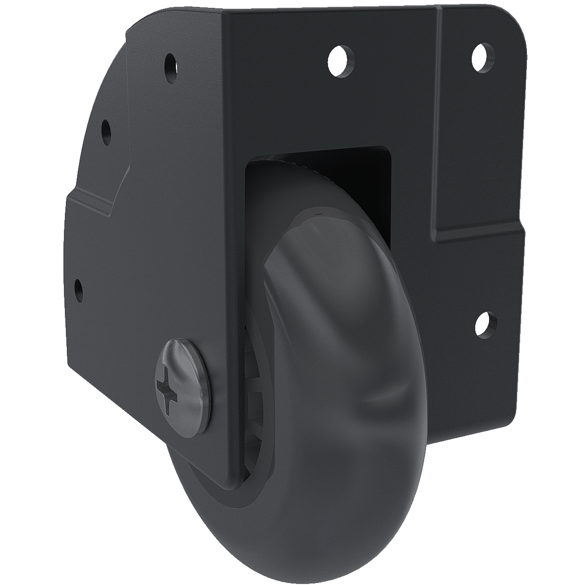 3&quot; Black 7/8&quot;-Offset Corner Caster