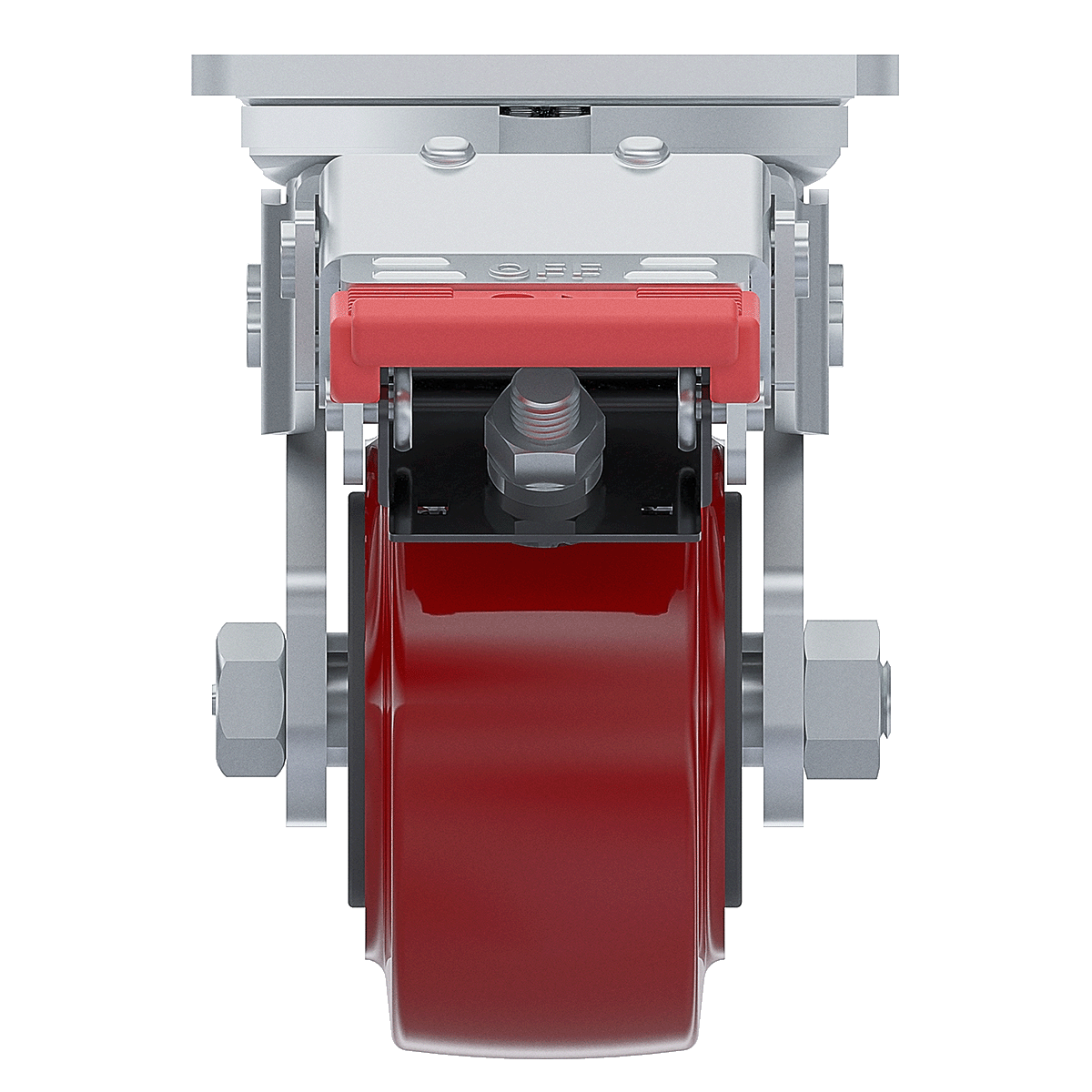 4 x 2-inch Polyurethane Swivel Caster with Full Brake