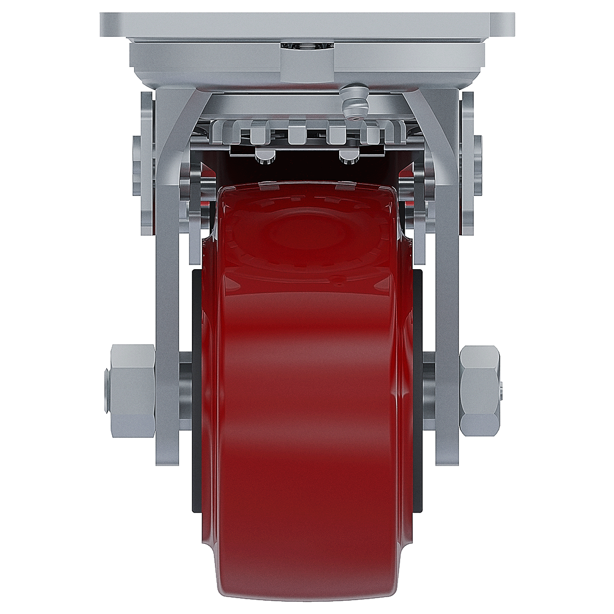 4 x 2-inch Polyurethane Swivel Caster with Full Brake