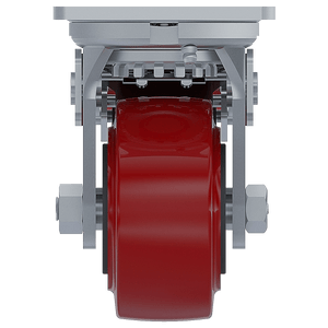 4 x 2-inch Polyurethane Swivel Caster with Full Brake
