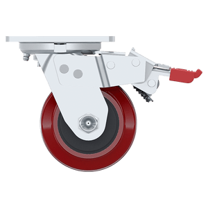 4 x 2-inch Polyurethane Swivel Caster with Full Brake