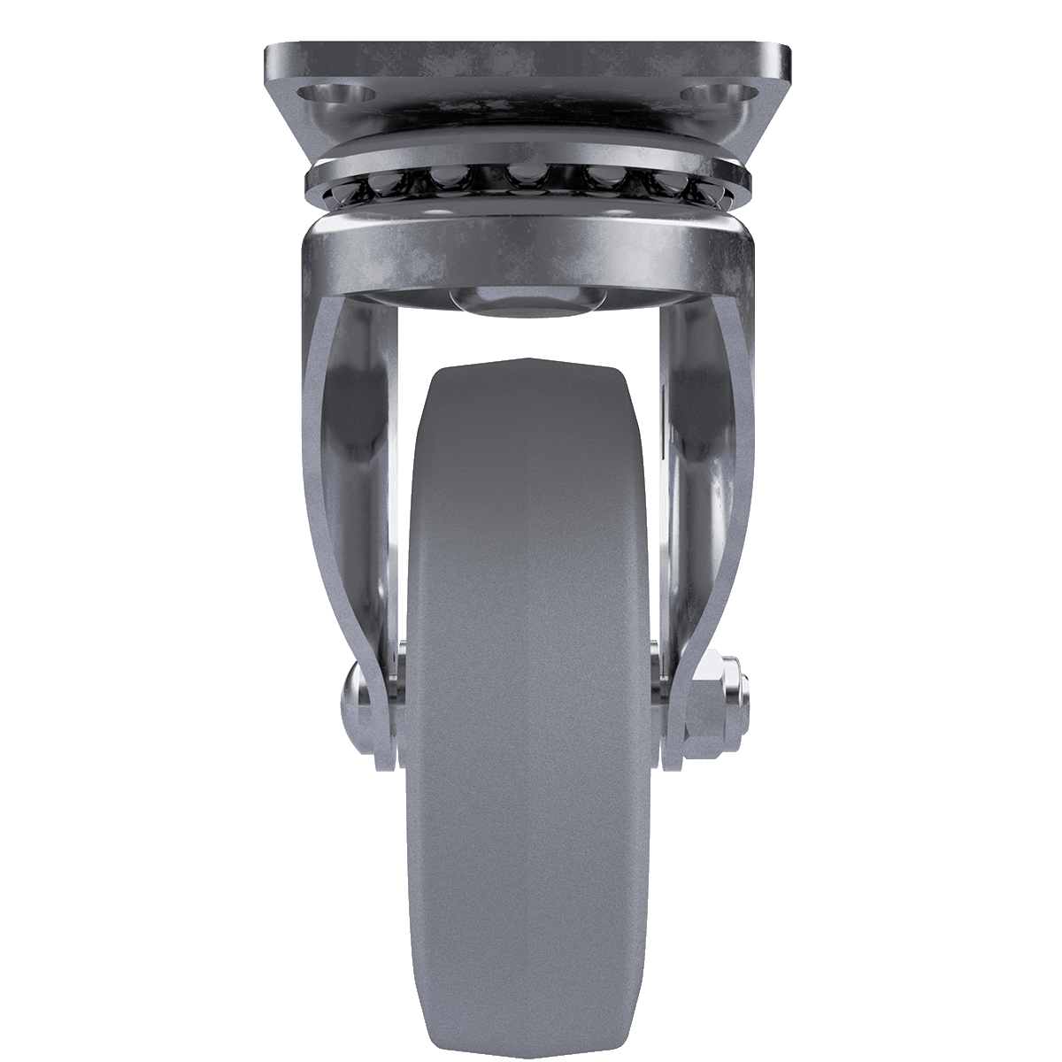 4&quot; Swivel Caster with Gray Tire and Aluminum Core