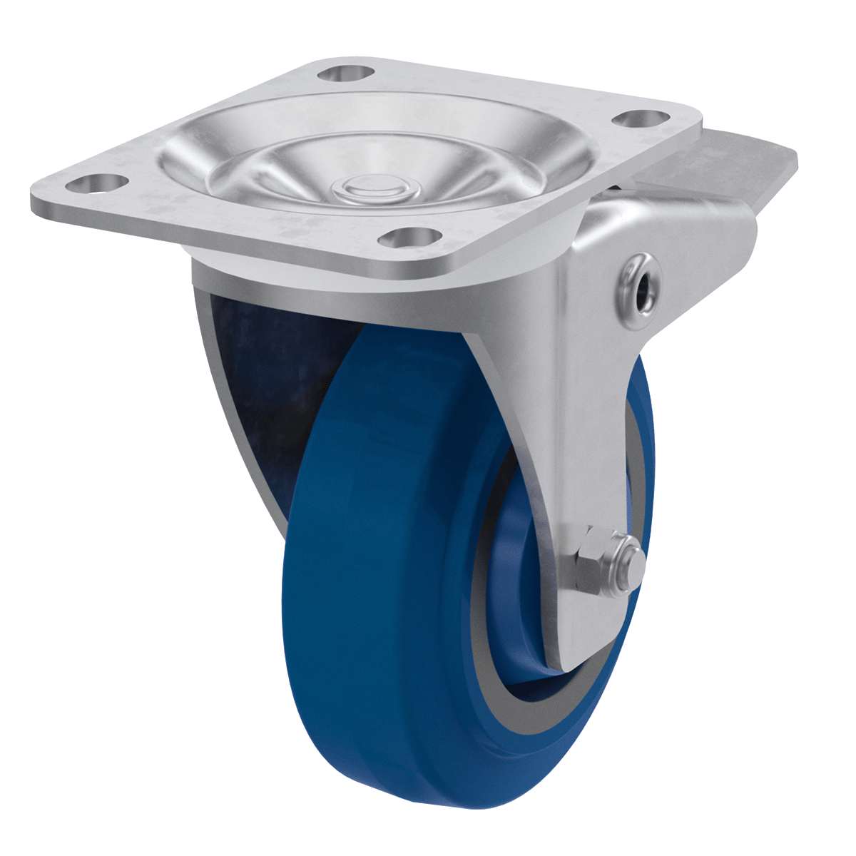 4&quot; TCH Blue Swivel Caster with Brake