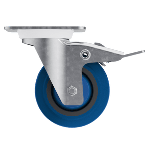 4" TCH Blue Swivel Caster with Brake