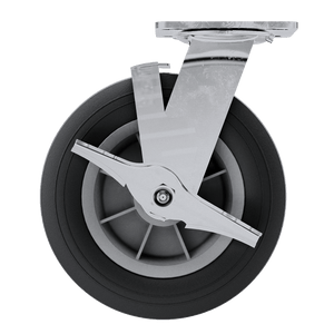 8" Flat Free Field Caster with Brake Kit