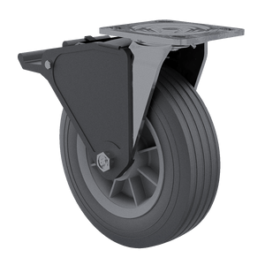 8" Flat Free Field Caster with Wheel lock Kit