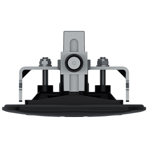 Southco N5-A0000A-A5 non-locking lift and turn compression latch with black plastic cup and black folding T-handle top view