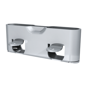 Southco R2-0257-02 shallow tab Roto-Lock receptacle, steel, perspective view
