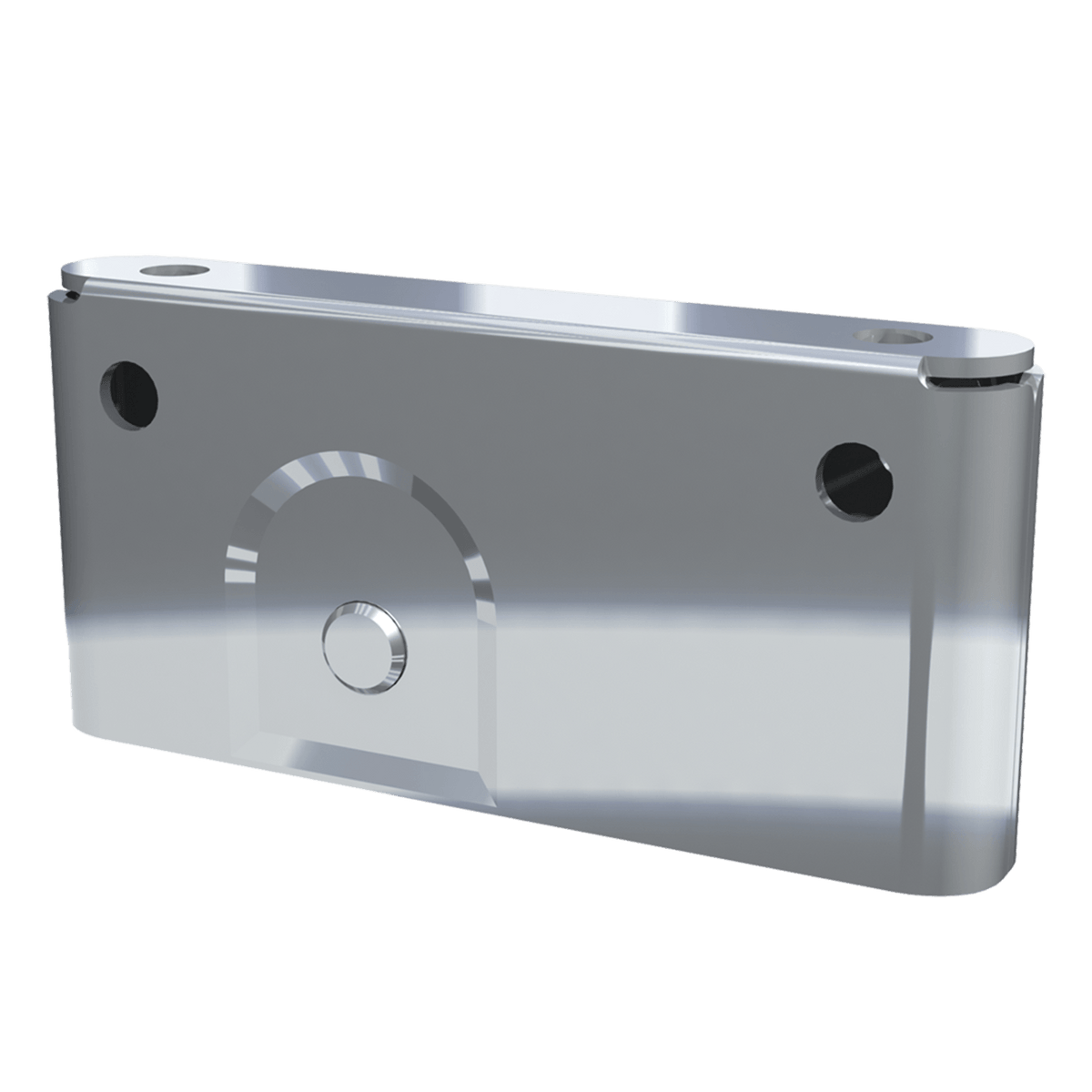 Southco R5-0079-07 Roto-Lock receptacle, bright zinc plated, side view