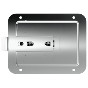 4-1/4in x 5-1/2in Steel Paddle Slam Latch, flush mount