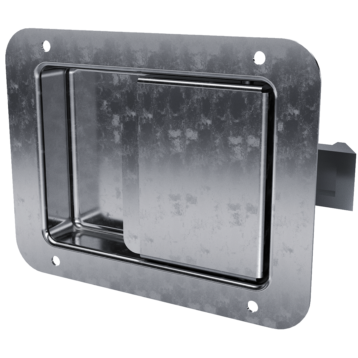 TCH - 4-1/4in x 5-1/2in Steel Paddle Slam Latch, flush mount TCH - 4-1/4in x 5-1/2in Steel Paddle Slam Latch, flush mount