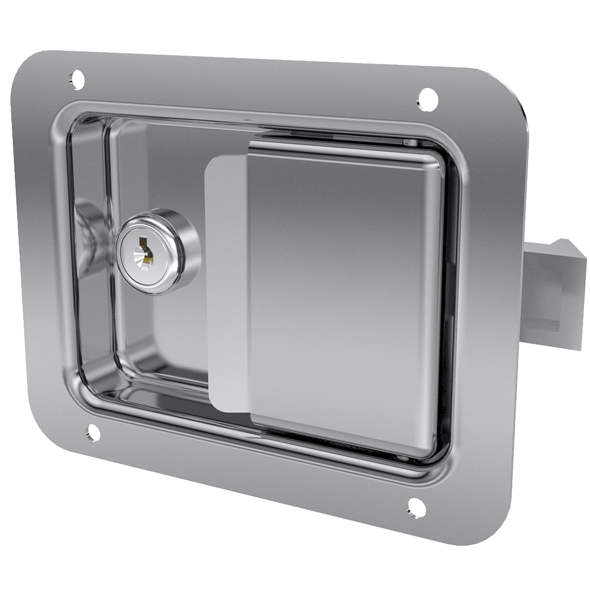 Key lockable Stainless Steel Paddle Latch with CH501 Key