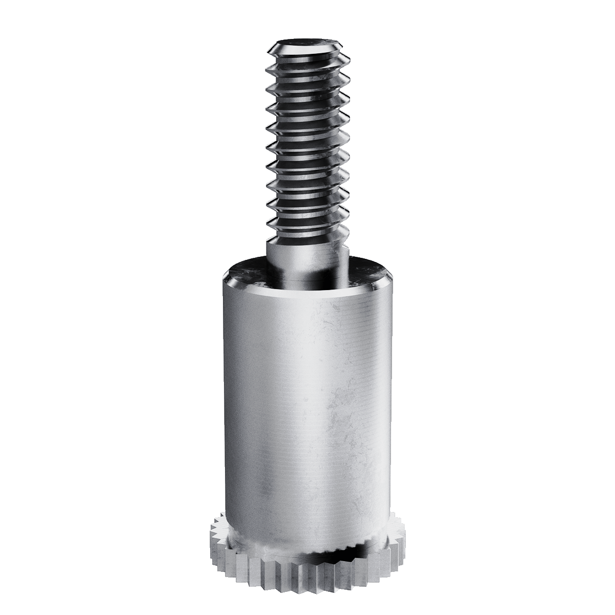 Self-Clinching Standoff, Male, Stainless Steel, Passivated, Metric, M3.5x0.6 x 8, 7.14 Hole dia, 100 Pack