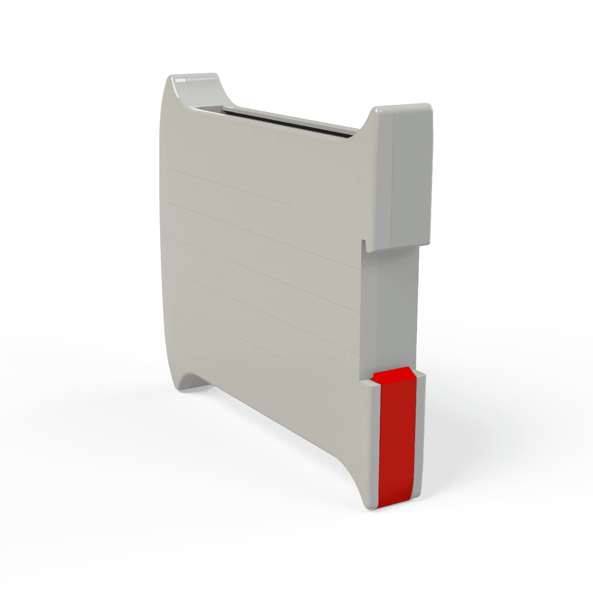 GREY KIT ENCLOSURE RAIL BACK VIEW