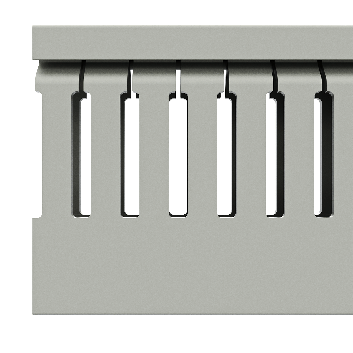 15x60mm Wire duct with cover side view