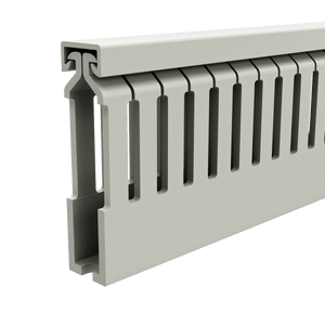 15x60mm Wire duct with cover side perspective view
