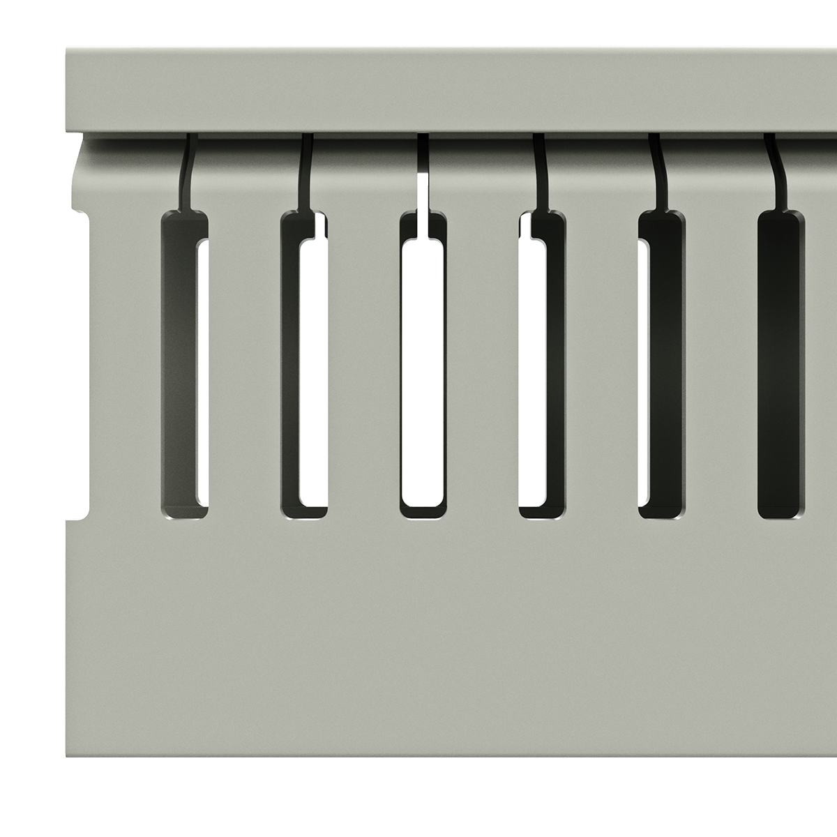 25x60mm Wire duct with cover side view