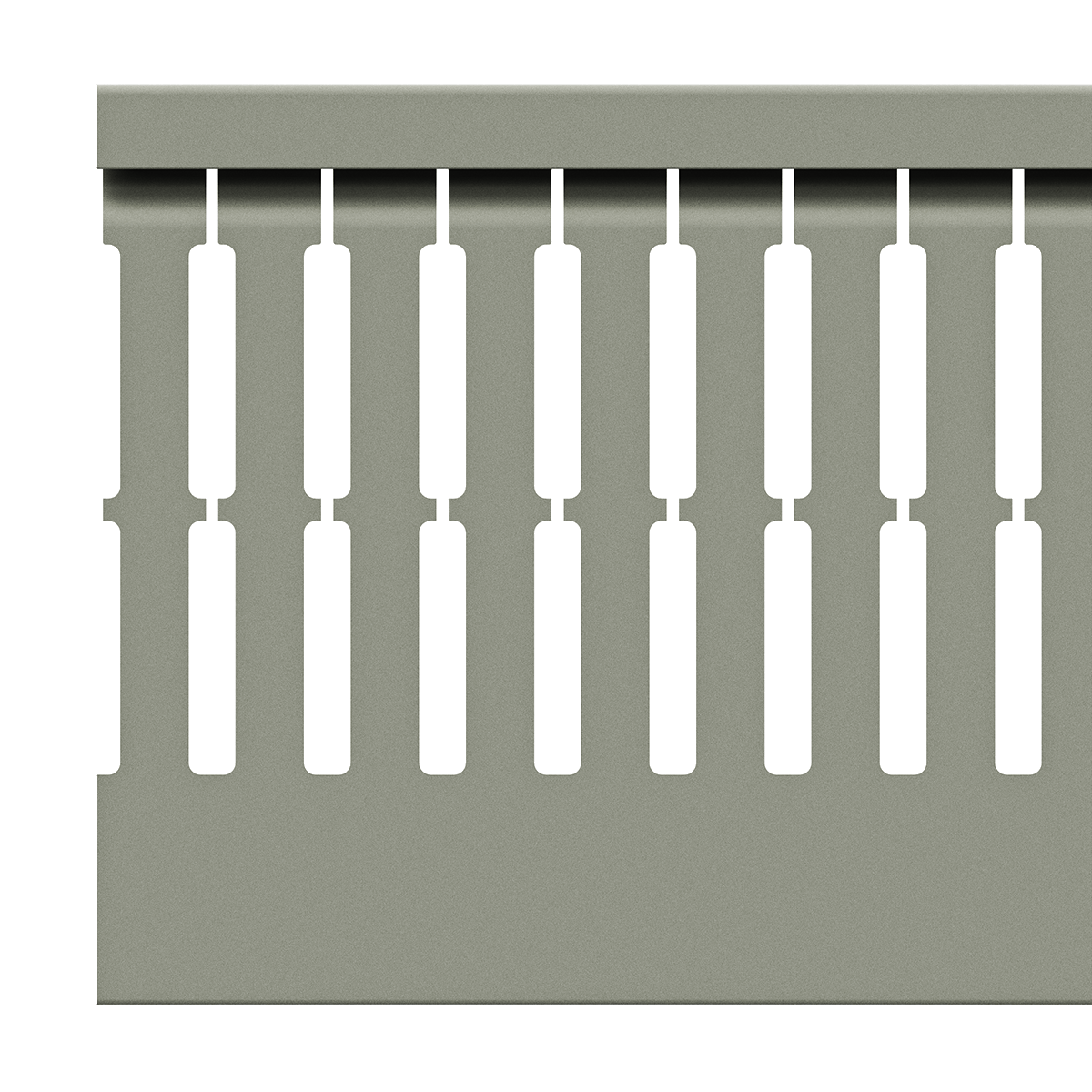 25x80mm Wire duct with cover side view