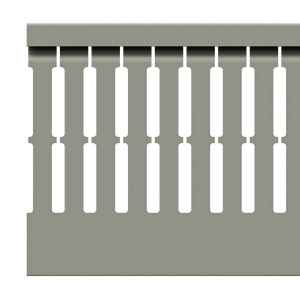 25x80mm Wire duct with cover side view
