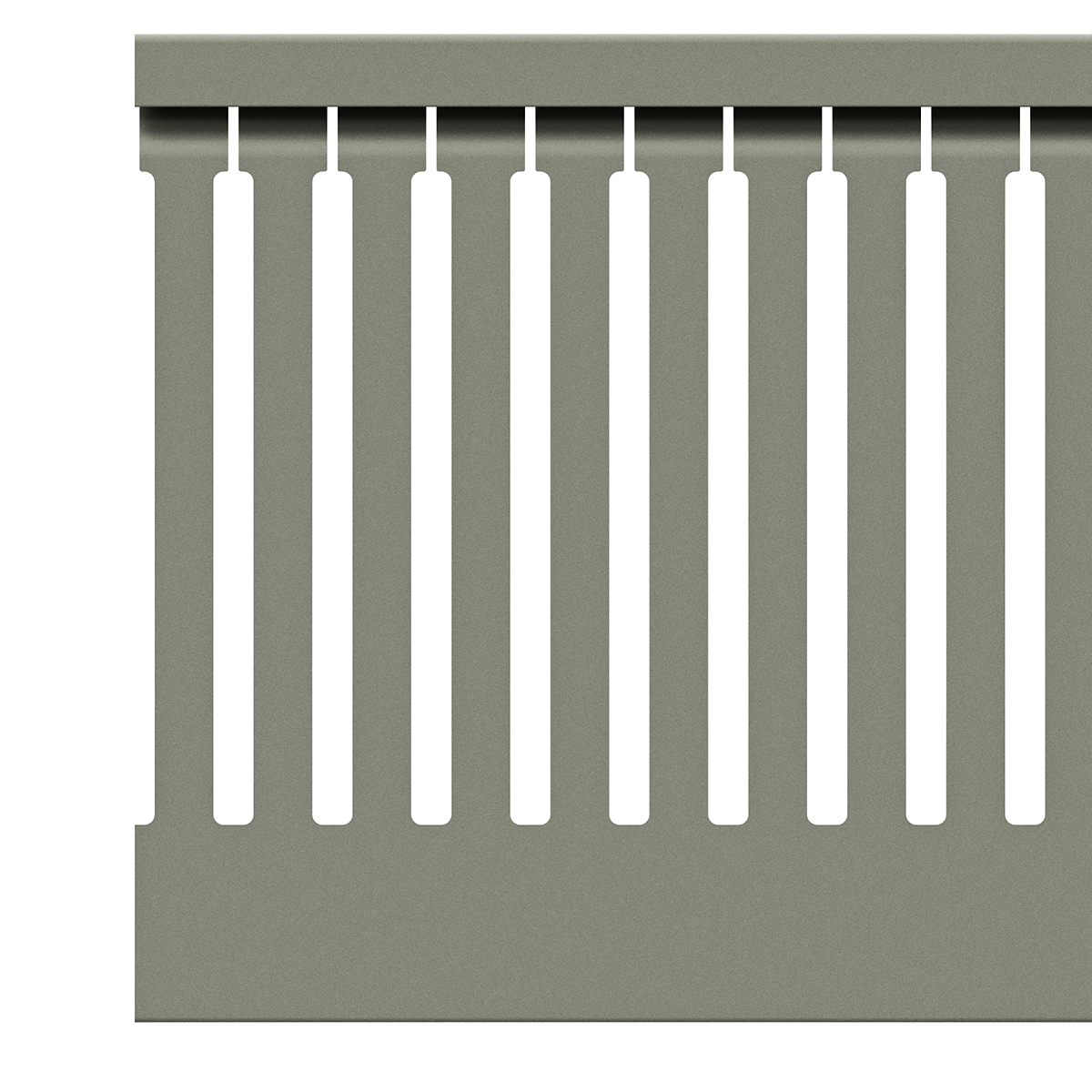 25x100mm Wire duct with cover side view