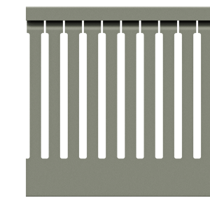 25x100mm Wire duct with cover side view