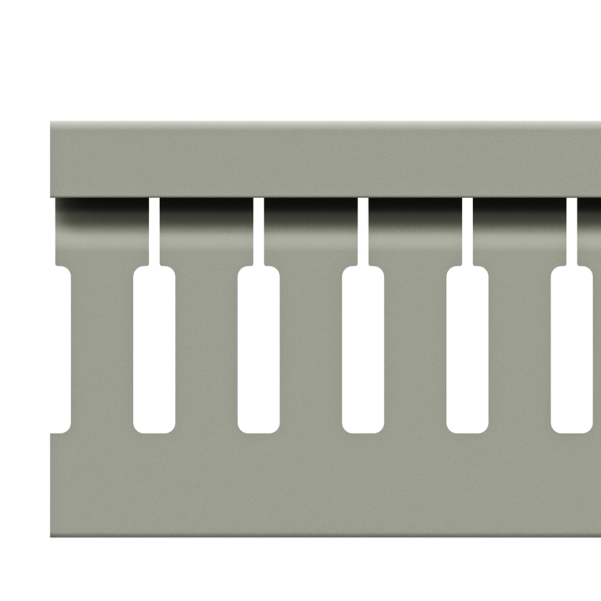 40x40mm Wire duct with cover side view