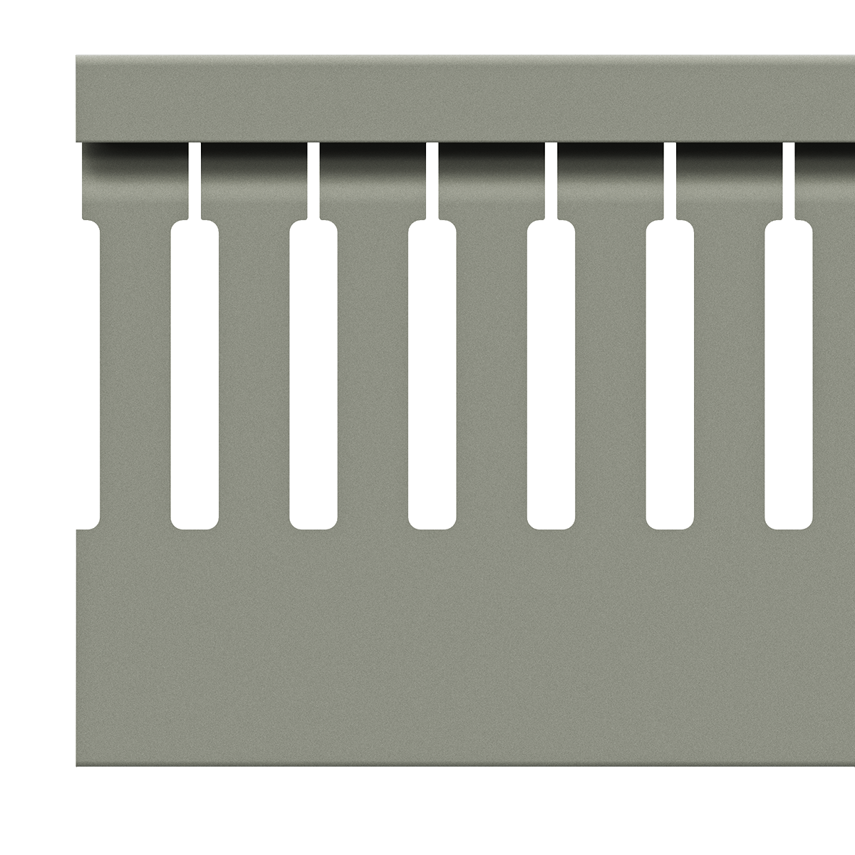 40x60mm Wire duct with cover side view