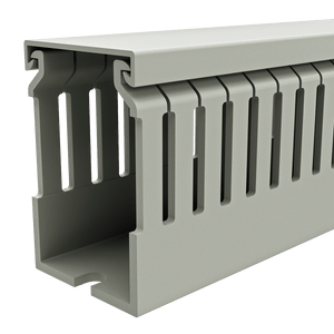 40x60mm Wire duct with cover side perspective view
