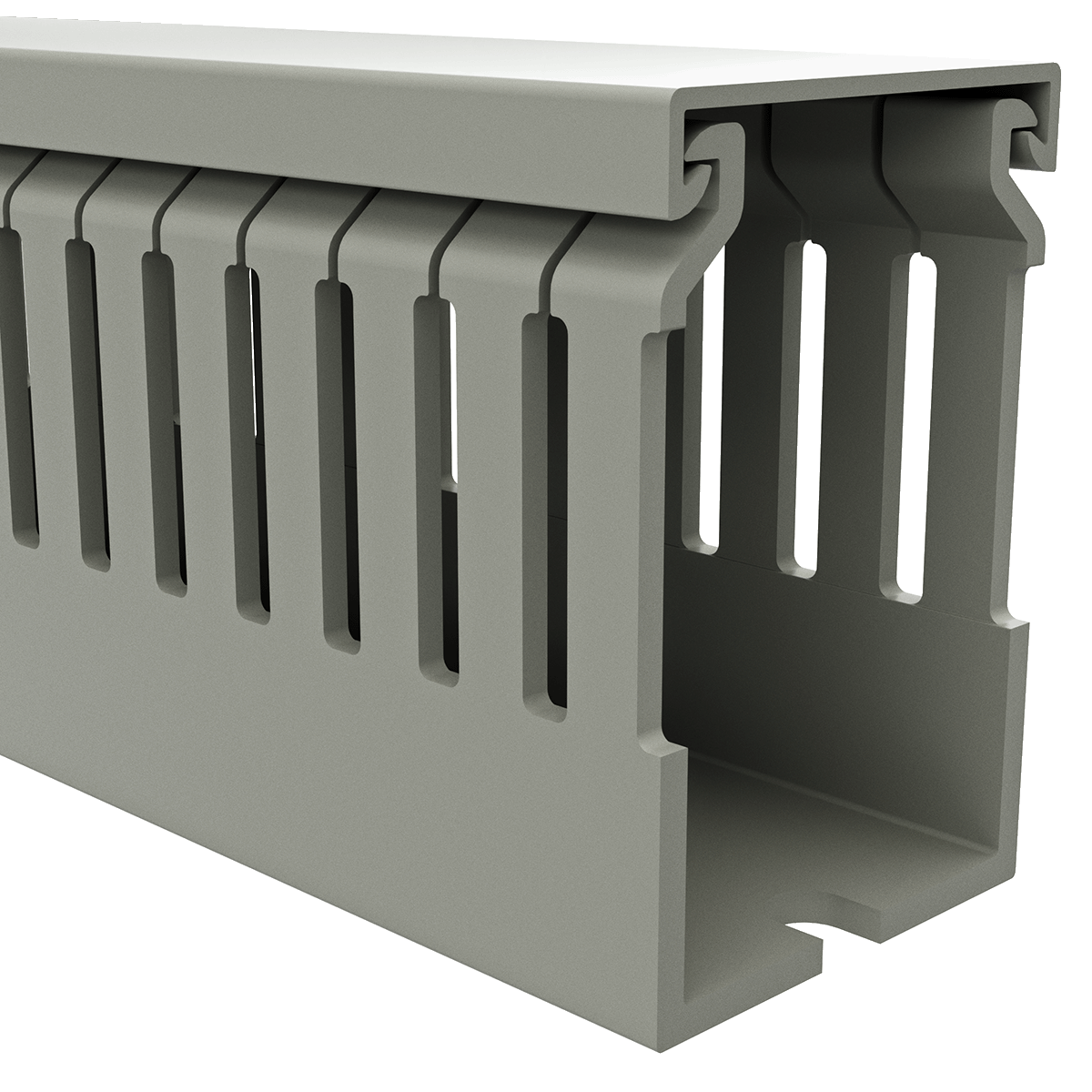 40x60mm Wire duct with cover right perspective view