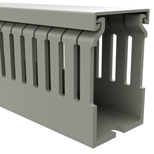 40x60mm Wire duct with cover right perspective view