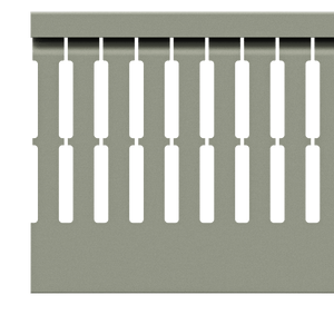 40x80mm Wire duct with cover side view