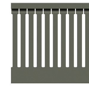 40x100mm Wire duct with cover side view