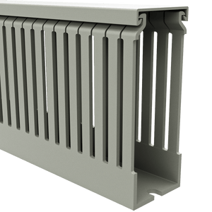 40x100mm Wire duct with cover right perspective view