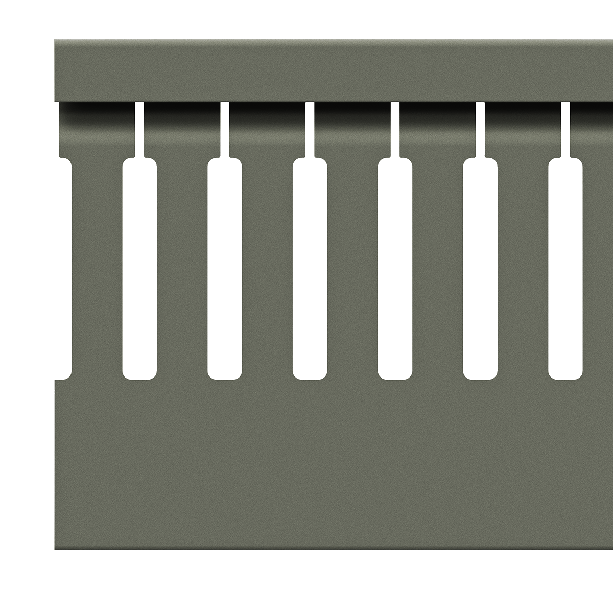 60x60mm Wire duct with cover side view
