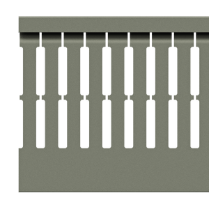 60x80mm Wire duct with cover side view