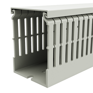 60x80mm Wire duct with cover side perspective view