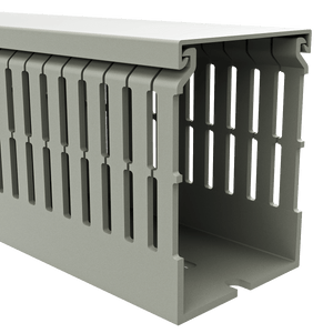 60x80mm Wire duct with cover right perspective view