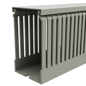 60x100mm Wire duct with cover side perspective view
