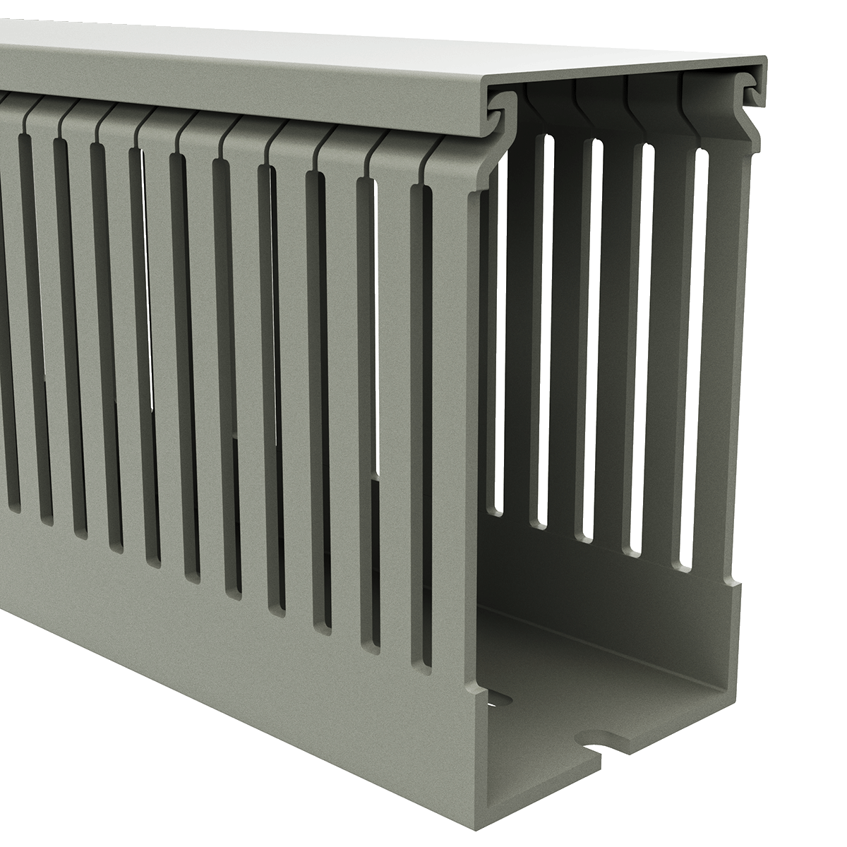 60x100mm Wire duct with cover right perspective view