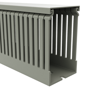 60x100mm Wire duct with cover right perspective view