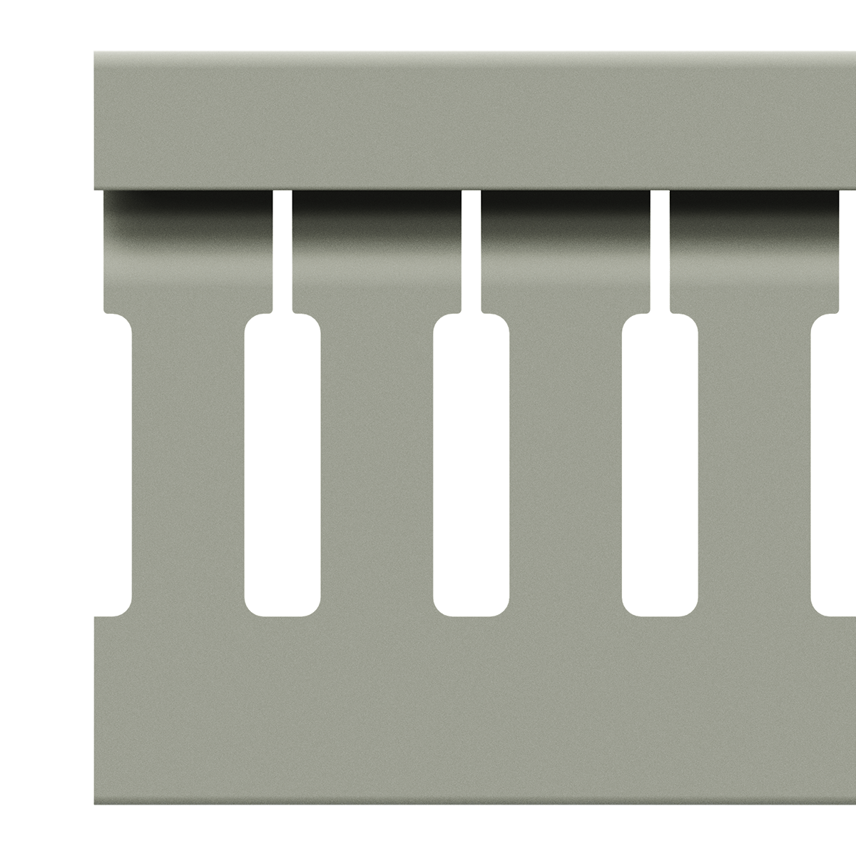 80x40mm Wire duct with cover side view