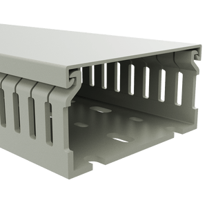 80x40mm Wire duct with cover right perspective view