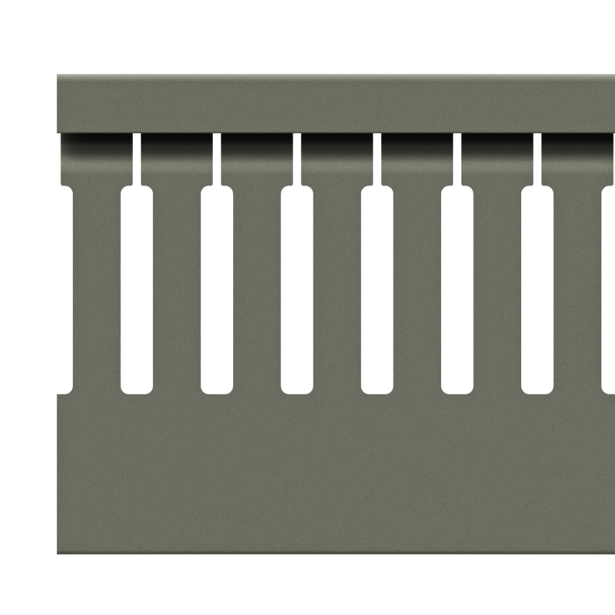 80x60mm Wire duct with cover side view