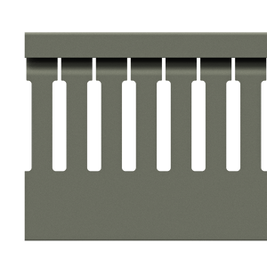 80x60mm Wire duct with cover side view