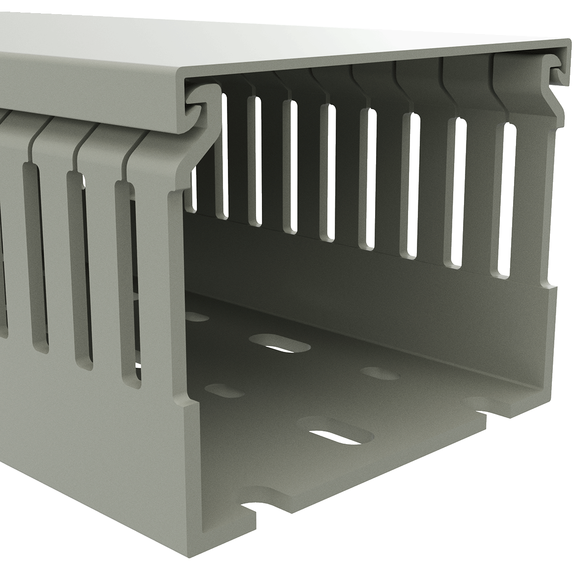 80x60mm Wire duct with cover right perspective view