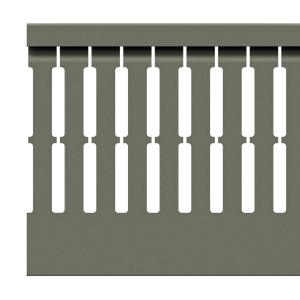 80x80mm Wire duct with cover side view